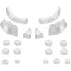 Generic Ricambio Pulsanti ABXY, D-pad, ZR, ZL, L, R per Switch 2 Controller，Trasparente