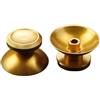 CFUENSBFDA Compatibile For Controller Xbox 360 1 Paio Di Tappi For Joystick Analogici 3D In Metallo Di Alluminio Thumb Stick Grip Cap Gamepad Pulsante Basculante(Gold)