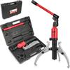 IMJ-Global Estrattore Idraulico da 5 Tonnellate | Distanza 50-200 mm | Lunghezza Filetto 140 mm | con Valvola di Sicurezza | per Cuscinetti Ingranaggi
