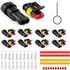 JRready ST6481-02-08 Set di connettori automobilistici impermeabili, 2 pin maschio e femmina per cablaggio auto camion moto barca, 18-16AWG, 8 set