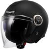 LS2, Casco Moto Jet CLASSY SOLID Matt Black, XS