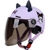 GAOFZHAO Casco Moto Gatto Bambini Orecchie 3D, [Aero Stratos] Junior Guardian, Omologato ECE 22.06, [Cervical-Zero] Regalo Ragazzi Ragazze 3-14 Anni(2)