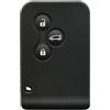 OTMIK Custodia in Silicone per la Copertura della chiave Dell'auto adatta a Renault Clio Logan Megane 2 3 Scenic Koleos 2 Regione Portaguscio Remoto (Nero)