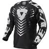 REV'IT! Revit Rough Maglia motocross, nero/bianco, L