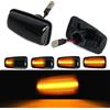 OZ-LAMPE Frecce Dinamico a LED per Peuge-ot 106 306 406 806 Expert Partner, Indicatore di direzione per Citr-oen Berlingo Jumpy Saxo Xantia XM Xsara ZX Break e Fiat Scudo Ulysse, 2 Pezzi Nero