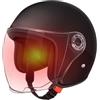 ZHUMCCY Caschi Motocicletta | Casco Moto Mezzo Viso | Equipaggio Protettivo Traspirante Con Visiera | Scooter e Motociclette Sportive per Avventura e Esterni