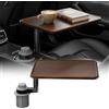 GJCrafts Supporto da auto per laptop,tavolino portabicchieri in legno con rotazione a 360°Tavolino da auto e vassoio portaoggetti compatibile con Tesla Model,Ford e la maggior parte dei veicoli