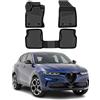 OMAC Tappetini per Alfa Romeo Tonale 2022-2026 in Gomma TPE Nero 3 pezzi