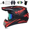 mafuse Casco Motocross Bambino - Casco da Cross per Bambini 3-10 Anni, Casco Integrale MTB con Mentoniera Removibile, Casco Moto Bambino Sicuro per Quad e Scooter (SpiderMan/Design Personalizzato) (M)