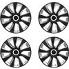 Generico SET 4 PZ. COPRICERCHI COPPA RUOTA COPRIRUOTA BORCHIE UNIVERSALI per AUTO con DIAMETRO CERCHIO 15 - CC319