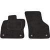 Motohobby Tappetini adatti per Skoda Karoq, nero, 2 pezzi | Tappetini per auto su misura, antiscivolo, protezione dallo sporco, per tutti i giorni, in velluto