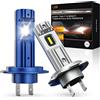 Pulilang Lampadine H7 LED, 10000LM 6500K Bianco LED Fari H7, 1: 1 Design Sostituzione Lampada Alogena e Fari Allo Xenon Kit di conversione, 2 Lampade