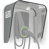 Box Air Klima Copertura per Wallbox | Protezione dalle Intemperie per Stazione di Ricarica per Auto Elettriche in Alluminio Composito | Tetto Antipioggia, Protezione dal Sole e Raggi UV