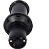 Naroote Clacson Stile Vintage 12V 110DB per Auto Camion Allarme Forte per Carichi Pesanti AHH-OOO-GAH per Veicoli 12V - Nero (BLACK)