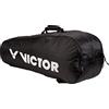 VICTOR Borsa per racchette Doublethermobag Badminton Tennis Squash, nero
