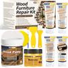 Hupeyna Kit Riparazione Legno Stucco, Stucco per Legno e Cera D'api-Serie Tech Gray