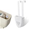 Goktvai Vaso Wc Pulizia Pastiglia Portatore, 17,8x7,5cm Bianco Plastica Appendere Pulizia Pastiglia Porta Supporti Adatta Maggioranza Standard Serbatoi Wc Semplice Installare