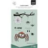 Vaessen Creative Timbri in Silicone Ragni - 14 Timbri a Secco per Lavoro Preciso - per DIY, Biglietti Fatti a Mano, Buste e Scrapbooking - con Stamping Tool e Blocchi Acrilici