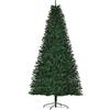 HOMCOM Albero di Natale artificiale 240H cm 1499 rami spine imitazione Nordmann grande realismo verde