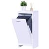 Relaxdays Armadio portabiancheria, Sacco Estraibile da 48 l, HLP: 90 x 40 x 35 cm, Bianco, Mobili