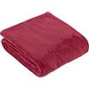 furn. Coperta in pile Harrow - Coperta in flanella leggera morbida e setosa per letto o divano (Bacca - 140x180cm)