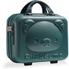 Balakaka Beauty Case da Viaggio Rigido 30x15x23 cm, Impermeabile Make up Bag con Blocco Password, 10 L Valigetta Trucchi con Cerniera Custodia Cosmetica in ABS