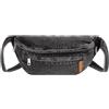 Meliyya Marsupio da donna in pelle PU alla moda marsupio marsupio per telefono trapuntato a reticolo borsa da palestra marsupio, G-denim, Nero, Taglia unica, Marsupio