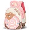 PROTAURI Zainetto Asilo Bambina Bambino con Cinturino Toracico, Zaino Bimbo Asilo Mini 3D-Animal, Zaino Asilo Nido Piccolo Impermeabile 1-5 Anni, 7.9L, Rosa
