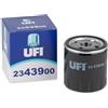UFI Filters, Filtro Olio 23.439.00, Filtro Olio per Ricambio, Adatto a Auto, Applicabile su Diversi Modelli Citroen, Fiat, Ford, Lancia, Opel, Peugeot, Suzuki, Toyota e Vauxhall