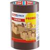 tesa Pack Strong - Nastro adesivo silenzioso per imballare pacchetti e scatole di spedizione, marrone - 3 rotoli da 66 m: 50 mm