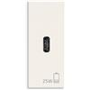 Vimar 30292.C25B Linea Alimentatore USB da 25 W per dispositivi elettronici, uscita USB C, tecnologia Power Delivery