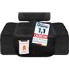 LIONSTRONG - coprisedile auto per seggiolino bimbo - Protezione EXTRA - protettore di sedili auto - compatibile ISOFIX - Nero piccolo