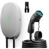 WISSENERGY Wallbox per Veicoli elettrici da 7KW, Stazione di Ricarica per Auto elettriche Intelligenti per la casa di Tipo 2 con Caricatore monofase Standard UE IEC 62196-2, Cavo 32A 6M