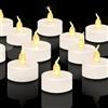 CNMTCCO 24 candeline da tè, candele a batteria senza fiamma LED, candeline da tè luminose e tremolanti, batteria extra lunga con oltre 200 ore di autonomia per Natale
