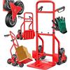 MASKO® Carrello portapacchi per scale, carrello portasacchi 200 kg, carrello montacarichi, Rosso