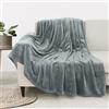 Utopia Bedding Coperta in pile [130x150 cm, Grigio cenere] Coperta calda per letto, divano, sedia e divano - 300 GSM Morbida, accogliente e spessa per tutte le stagioni