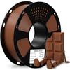GEEETECH Filamento PLA 1,75 mm, Filamento Stampante 3d 1 kg 1 Bobina, PLA 3D Printer Filamento, PLA Marrone