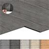 LZQ - Pavimento in PVC autoadesivo con effetto legno, 18 piastrelle in vinile, 2,51 m², per pavimenti in piastrelle, resistenti all'usura, impermeabili, per soggiorno e cucina, rovere grigio scuro