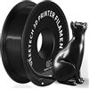 GEEETECH Filamento PLA 1.75 mm Silk Nero, 3D Filament PLA Nero for Stampante 3D 1kg spool, PLA Silk Nero