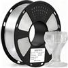 GEEETECH Filamento PLA 1,75 mm, Filamento Stampante 3d 1 kg 1 Bobina, PLA 3D Printer Filamento, PLA Trasparente