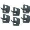Sosoport Plastic Arrow Rest for Recurve, Rest in ABS Nero, 6 Pezzi, Autoadesivo, per Arco Ricurvo da Caccia, per Tiratori Destri