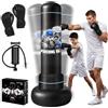 Ninonly Sacco da Boxe da Terra 180cm per Adulti con Guanti da Boxe e Pompa | Sacco Boxe Gonfiabile per MMA Muay Thai Kickboxing Taekwondo, Punchball PVC per Allenamento Boxe in Casa