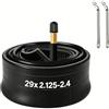 XUNNIU Camera d aria mtb 29 pollici, Camera d'aria per Bicicletta 29 x 2,125-2,4 AV 48 mm ETRTO 50/58-622, Camere d'aria con valvola Schrader, Camere d'aria per Mountain Bike, E-Bike, City Bike