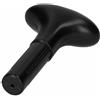 LOVIVER Impugnatura Sostitutiva per Pagaia Presa Manico Accessorio Ricambio in Pvc Leggero E Resistente al Sole E Alla Salsedine Compatibile con Aste da 2.4cm, Black