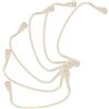Toyvian 6 Pezzi Fissatore per Sacchi da Biliardo, Supporto per Tasche Tavolo da Biliardo, Plastico Beige, Supporto Stabile per Pool Table, Snooker e Biliard Games