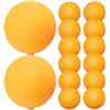 SOESFOUFU Palline Pingpong per Allenamento, 60 Pezzi, Plastica ABS Gialla, Elastiche, per Pratica Giocatore e Macchina da Ping Pong