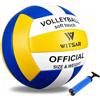 ANINGBOYZTZY Pallone da pallavolo con pompa, misura 5, pallavolo da spiaggia, morbido, impermeabile e durevole, viene fornito con pompa, ago per aria