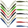 Zerodeko 21 Pezzi Esche Artificiali da Pesca Morbide Fake Bait 9cm 2,6g PVC Forma Speciale Multicolore per Pesci per Pesca All'aperto Colore Casuale