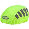 leruiyezs Copri per Casco Bici,Giallo,Elastico Universale,Riflettente Alta Visibilità,Copricasco Antipioggia Impermeabile in Oxford150D,per Caschi Città MTB Trekking,Pieghevole Antivento