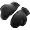 BESTYASH Guantoni da Boxe, Guanti da Allenamento Kick Boxing in Pu e Schiuma, Neri, per Arti Marziali e Boxe, per Ragazzi